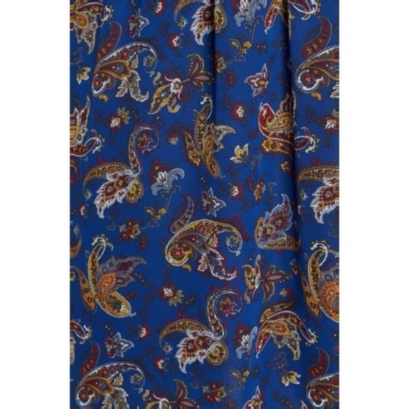 Blue Sam Edelman Paisley Print Short Sleeve Mini Dress - Picture 6 of 7